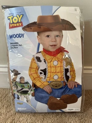 Disney Toy Story Woody Disfraz Sombrero Traje Bandana Infantil 6-12 Meses Espíritu Foto 1 de 4