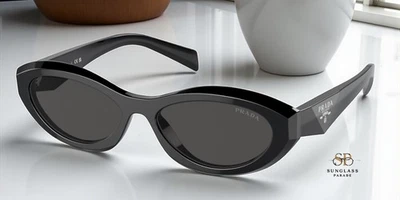PRADA PR 26ZSF 16K08Z Black Dark Grey 56 mm Women's Sunglasses - Image 1 of 2