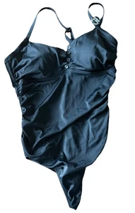Torrid Gr. 1 Einteiler Badeanzug schwarz Pool Strand Urlaub Kreuzfahrt Resort Schwimmen - Bild 1 von 8