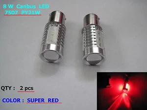 2 piezas Samsung High Power Canbus ajuste libre de errores W204 C300 C350 7507 ROJO COB LED - Imagen 1 de 11