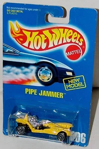 Coche de carreras Hot Wheels Pipe Jammer UH tarjeta azul coleccionista #206 Malasia 1993 - Imagen 1 de 1