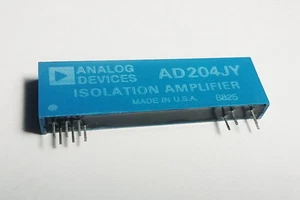 Analog Devices AD204JY Miniature Isolation Amplifier powered by external clock - Picture 1 of 6