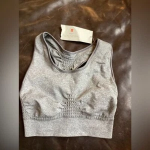 Neu mit Etikett Sweaty Betty Made in London kleiner grauer Sport-BH - Bild 1 von 6
