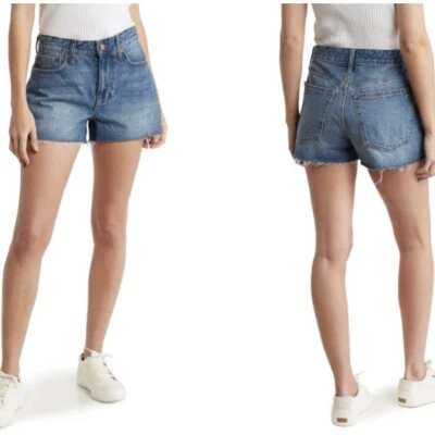 Pantalones Cortos Denim Relajados Madewell Botón Mosca Talla 23 Foto 1 de 4