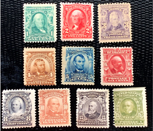 1902-03 US Stamp SC#300-309  Regular Issue  Mint LH/OG CV:$587