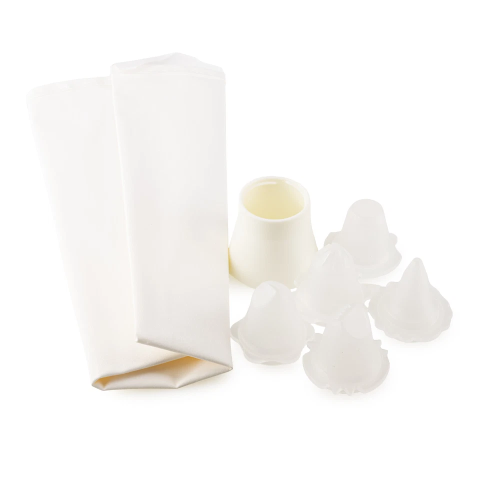 TUPPERWARE Backen Tortenzauber XXL 1L weiß 5 Tüllen Dressierset - Bild 1 von 1