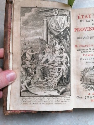 1755 JANICON Etat présent de la république des Provinces Unies 2 VOLS - Image 1 of 4