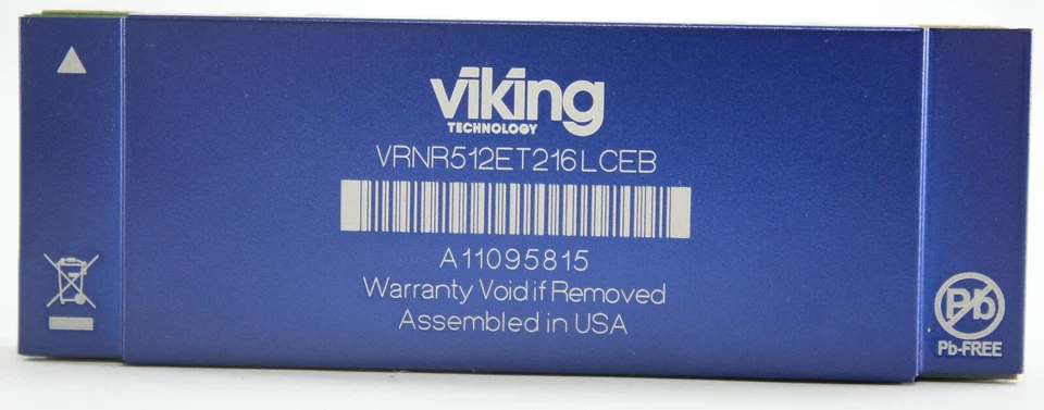 Viking Technology 576MB 1066Mhz RDRAM Rambus Memory Module VRNR512ET216LCEB - Image 1 of 4