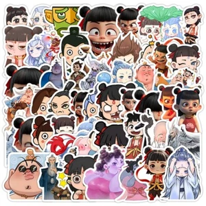 50pcs Waterproof Vinyl Stickers Ne Zha Animation Luggage Phone Laptop Car Window - Picture 1 of 10