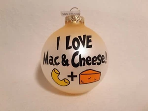 I Love Mac & Cheese Ornament 3" Christmas Funny Novelty Gift Macaroni Bronner's - Picture 1 of 3