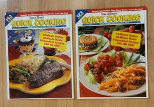 2 ~ Taste of Home's ~ Quick Cooking ~ Collectors Issues 2000 & 2002 ~ PB VG - Imagen 1 de 3