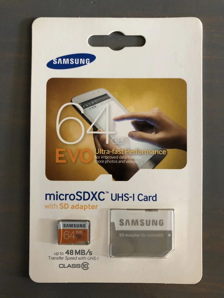 Samsung 64GB Micro SDXC UHS-I Card With Adapter  - Image 1 of 3