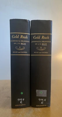 1st Ed. 2 Vol. GOLD RUSH / JOURNALS & DRAWINGS J.G.BRUFF (Ed.Read &.Gaines) 1944 - Image 1 of 4