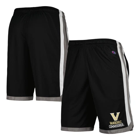 Men's Champion Black Vanderbilt Commodores Basketball Shorts Cover