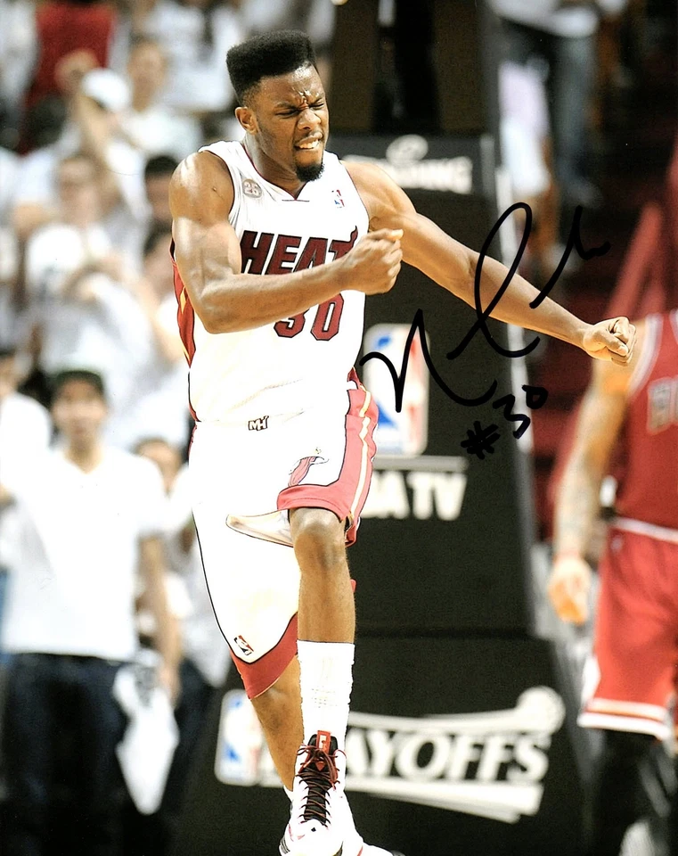 Фотография Норриса Коула с автографом Miami Heat 8x10 с сертификатом подлинности - Изображение 1 из 1