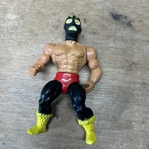 1 - Wrestlers Of The World Sparkle Yellow Masked Devil Figure 1980s MOTU KO - Picture 1 of 6