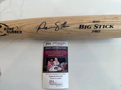 Dominic Smith Signed game used Baseball Bat. JSA Auth W/Cert. Big Stick W/crack - Image 1 of 4