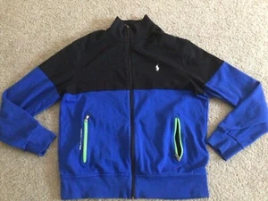 Polo Ralph Lauren Performance Track Jacket Men’s L 100% Cotton Full Zip - Picture 1 of 7