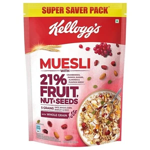 Kellogg's Muesli 21% Fruit, Nut & Seeds 750g 5 Grains, High in all VITAMINS - Picture 1 of 8
