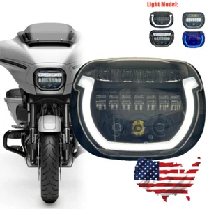 LED Headlight DRL High Low Beam For Harley Street Glide 2024 Headlamp Plug&Play - Picture 1 of 16