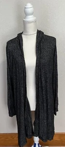 Justice Active Gray Soft Hooded Open Cardigan Sweater Girls size 18 - Picture 1 of 5