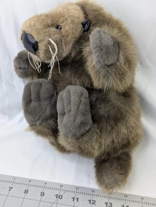 Fiesta Sea Otter Peluche Marioneta de Mano 10 Pulgadas Marrón Peluche Juguete - Imagen 1 de 7