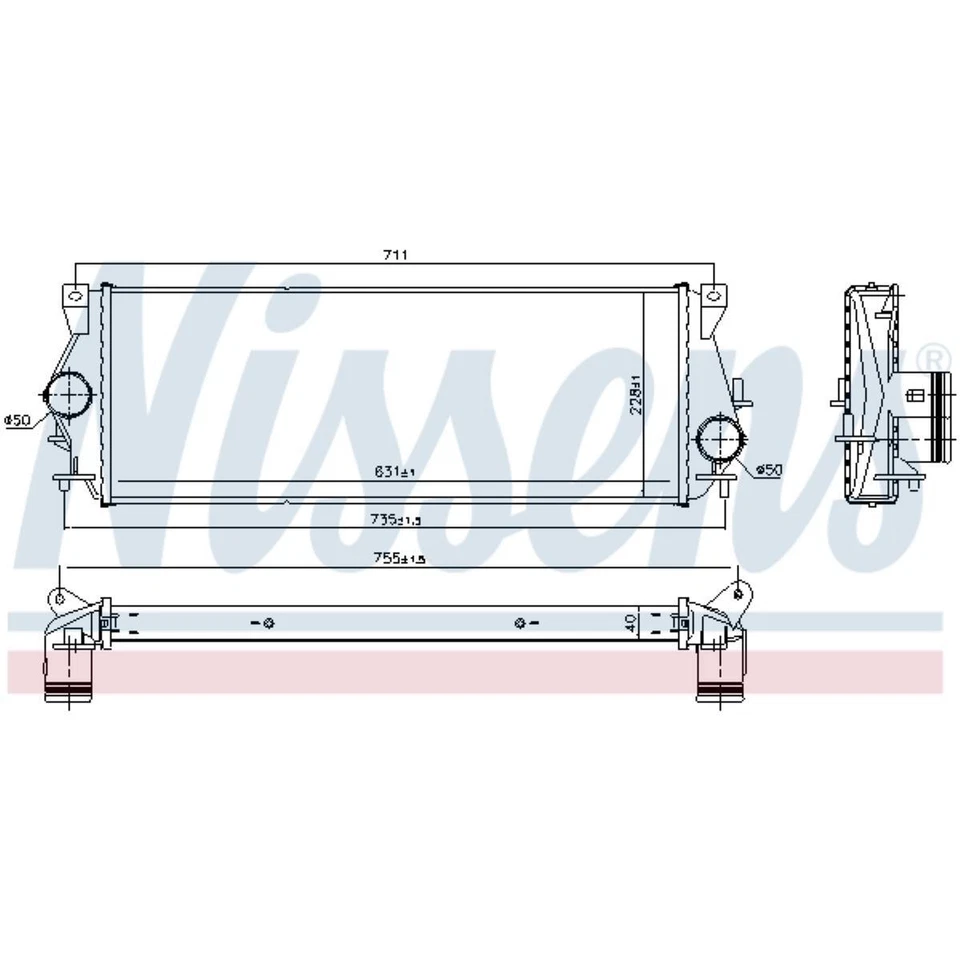 Ladeluftkühler luftgekühlt Aluminium für Land Rover Discovery II L318 LT_ - Bild 1 von 1