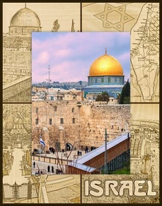 Israel Lasergravur Holz Bilderrahmen Portrait (5 x 7)  - Bild 1 von 2