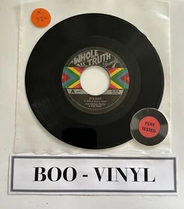 The Whole Truth - It's Just...7” Electronic / Disco Dub Vinyl Record 2019 EX - Picture 1 of 5