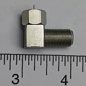 4 Pcs F Type Connector Right Angle 90 Degree Coax Cable TV Adapter RG6 RG59 - Picture 1 of 12