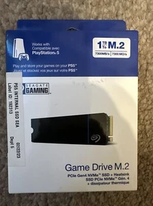 Seagate Game Drive M.2 1TB PCIe Gen4 NVMe SSD + Heatsink ZP1000GP304001 - Picture 1 of 10