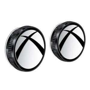 360° Round Glass Wide Angle Convex Blind Mirrors Side Rear View Mirror For Car - Picture 1 of 9