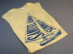 SAMUEL ADAMS SUMMER ALE WOMENS M T SHIRT Tee top beer SAM draft yellow med NEW - Picture 1 of 1