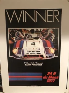 AWESOME Porsche poster winner 24 Heures du Mamd 1977 - Picture 1 of 4