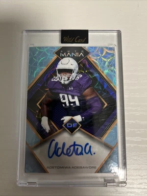 2023 wild card football Auto Mania # AMD-A Adetomiwa Adebawore - Image 1 of 2