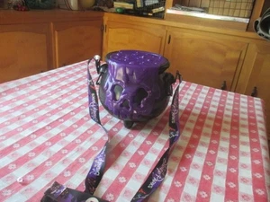 Disney Parks 2018 Halloween Purple Poison Cauldron Popcorn Bucket Light Up - Picture 1 of 5