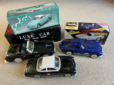 TIN PLATE FRICTION DRIVE 1956 MERCEDES SEDAN 1:18 SCALE  BOXED Job Lot Toy Cars - Image 1 of 4