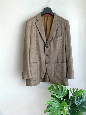 ISAIA Napoli Wool/Cashmere/Silk Men's Brown Sport Coat Blazer, Size 54 / 8R - Image 1 of 4