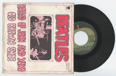 7'' BEATLES 45 giri THE BALLAD OF JOHN AND YOKO Apple 1969 ITALY see details ! - Imagen 1 de 2