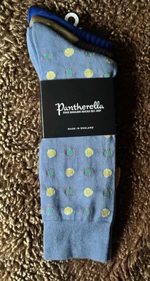 Pantherella Mens Socks 3 Pack Assorted M UK 7.5 - 9.5 EU 42-44 BNWT - Image 1 of 4