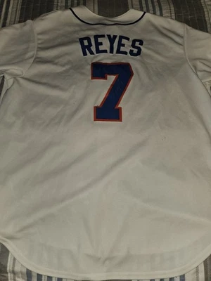 Jose Reyes Signed Autograph New York Mets Jersey - Image 1 of 4