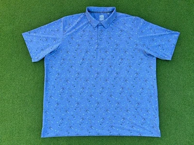 Polo de golf Callaway Swing Tech Opti-Dri para hombre talla 4XLT azul cuello manga corta Foto 1 de 4