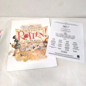 Something Rotten A Very New Musical Souvenir Program Broadway Playbill w Insert - Bild 1 von 15