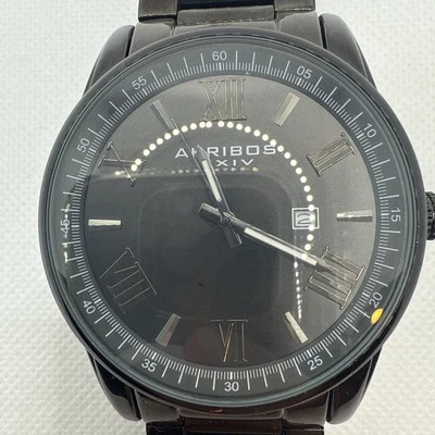 Reloj pulsera Akribos XXIV para hombre AK936 esfera rayos de sol fecha acero inoxidable  Foto 1 de 4