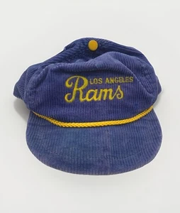 Vintage 70’s Los Angeles Rams Corduroy Rope SnapBack Rare Unbranded Made in USA - Picture 1 of 15