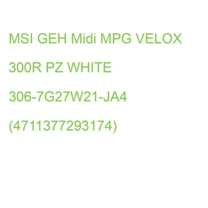 MSI GEH Midi MPG VELOX 300R PZ WHITE 306-7G27W21-JA4 (4711377293174) - Bild 1 von 2