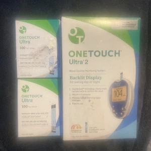 One Touch Ultra 2 Monitoring System & 2 Boxes Of Test Strips - Picture 1 of 2
