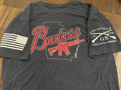 Camiseta estilo Grunt Georgia Badass Braves para hombre grande exclusiva camiseta gráfica Foto 1 de 4