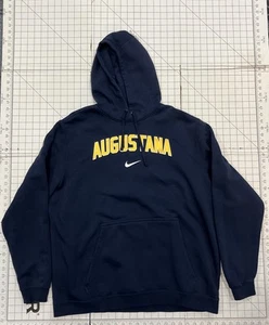 Augustana College Nike Hoodie Sweatshirt - Mens XXL Blue & Yellow Pullover - Picture 1 of 3