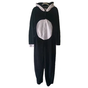 Teenager Adult PANDA Fleece All In One Outfit Halloween Jumpsuit Pyjamas Size M - Picture 1 of 3